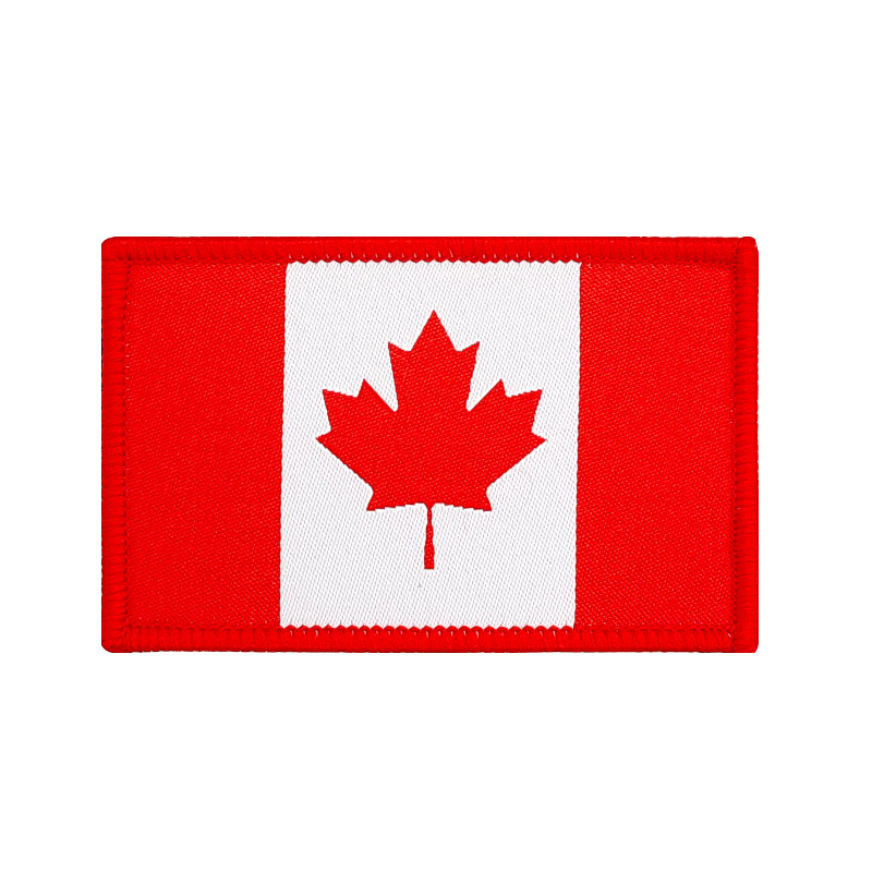 Bandera tejida Velcro sello bandera parche ropa mochila accesorios pegatinas de tela en stock suministro