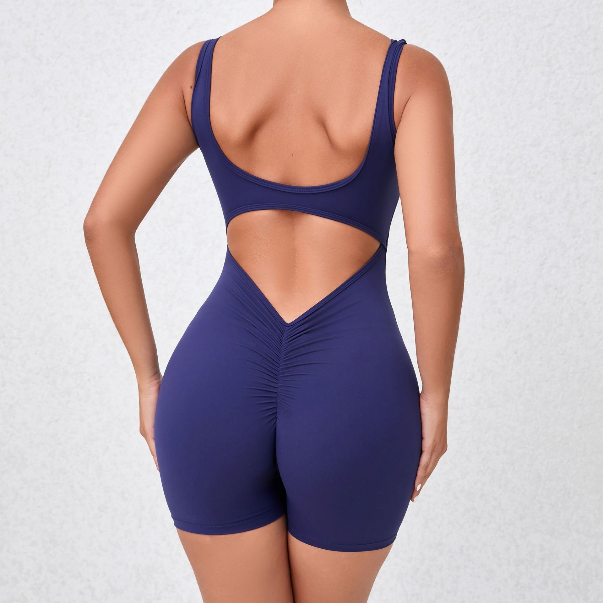 163g Weight Shorts Pants Length Nylon, Spandex Fabric Type Rompers Pants Type Fitness, Running Occasion Solid Color Pattern Spring&Summer Season Basic, Sport Style Style Basic Sport Style Solid Color Nylon Spandex Tracksuit Rompers 14