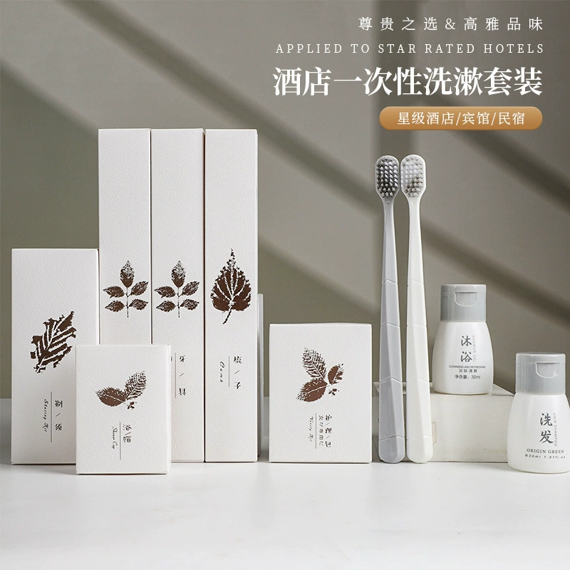 Одноразовая зубная щетка в тисненой бумажной упаковке для отелей, оптом, с большой головкой, мягкой щетиной, набор с зубной пастой