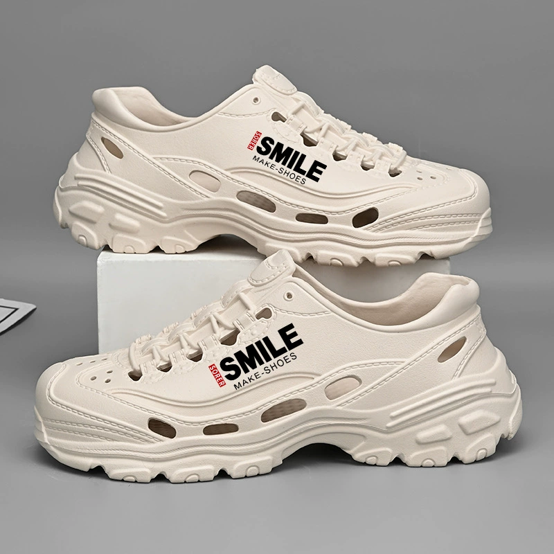 Мужские летние сандалии 2025 года, спортивные и повседневные пляжные сандалии и шлепанцы на толстой подошве для мужчин