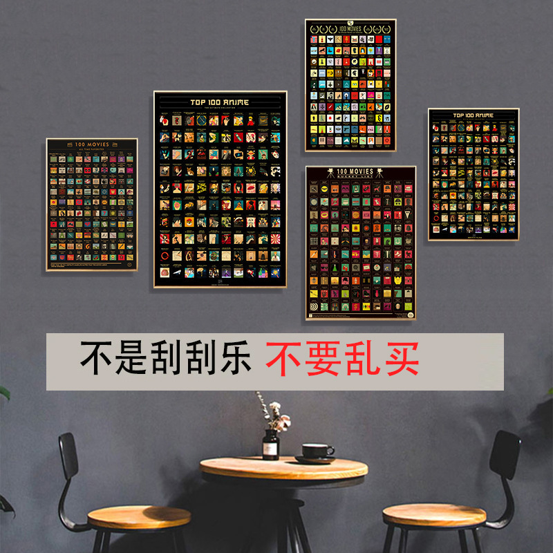 跨境美式复古照片墙装饰画画芯帆布画创意艺术高清喷绘油画布海报