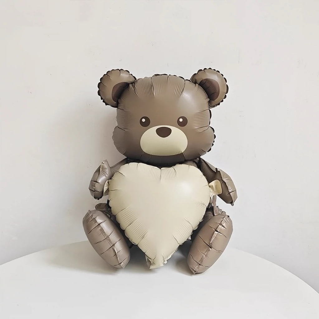 INS Corea del Sur mate Oso de aluminio globo de dibujos animados avión coche decoración de la fiesta de cumpleaños