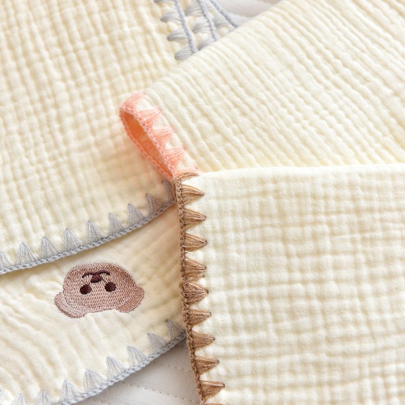 新生児の枕の綿のガーゼの刺繍の泡の糸の小さい枕のタオルの貝殻の辺の雲の片の枕の赤ちゃんは乳の枕を吐くことを防ぎます。|undefined