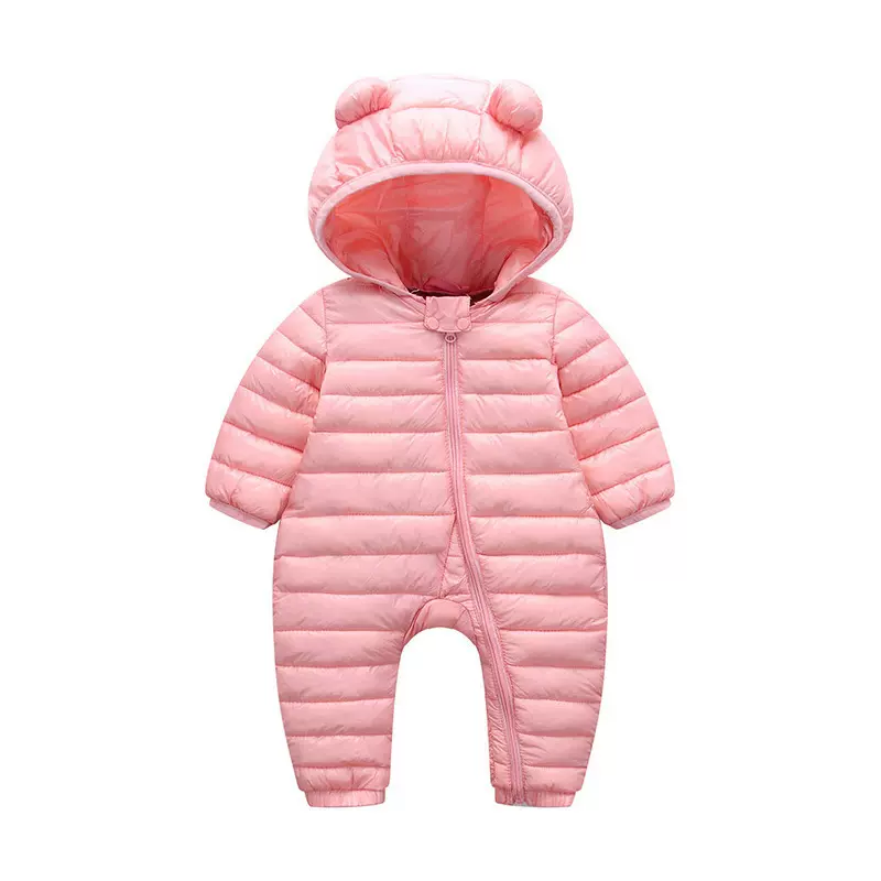 婴幼儿哈衣宝宝轻薄羽绒爬爬服新生儿连体衣棉服男女宝宝外出服