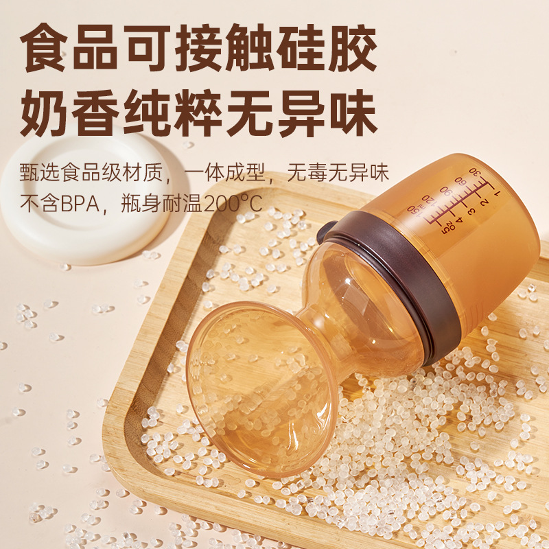 Exactor de leche de silicona completo, colector de leche de boca ancha, colector de leche manual para mujeres embarazadas, colector de leche materna con tapa al por mayor