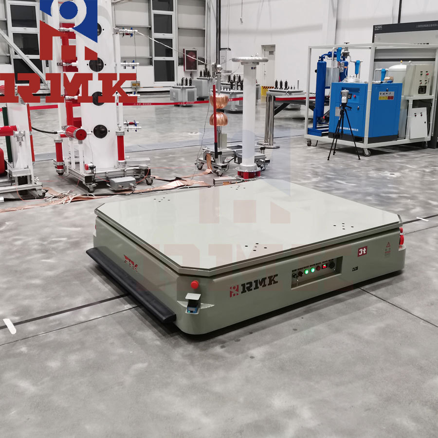 可升降背驮式AGV重型胶轮agv电动平板车自动化智能搬运车【睿迈科