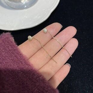 ��ɫ΢��ʯ�������14K���僰�A���ʯ��S925�yᘶ���Ů�ٴ�