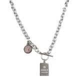 Ожерелье из нержавеющей стали, брендовая цепочка до ключиц в стиле хип-хоп, в корейском стиле, легкий роскошный стиль, изысканный стиль, популярно в интернете