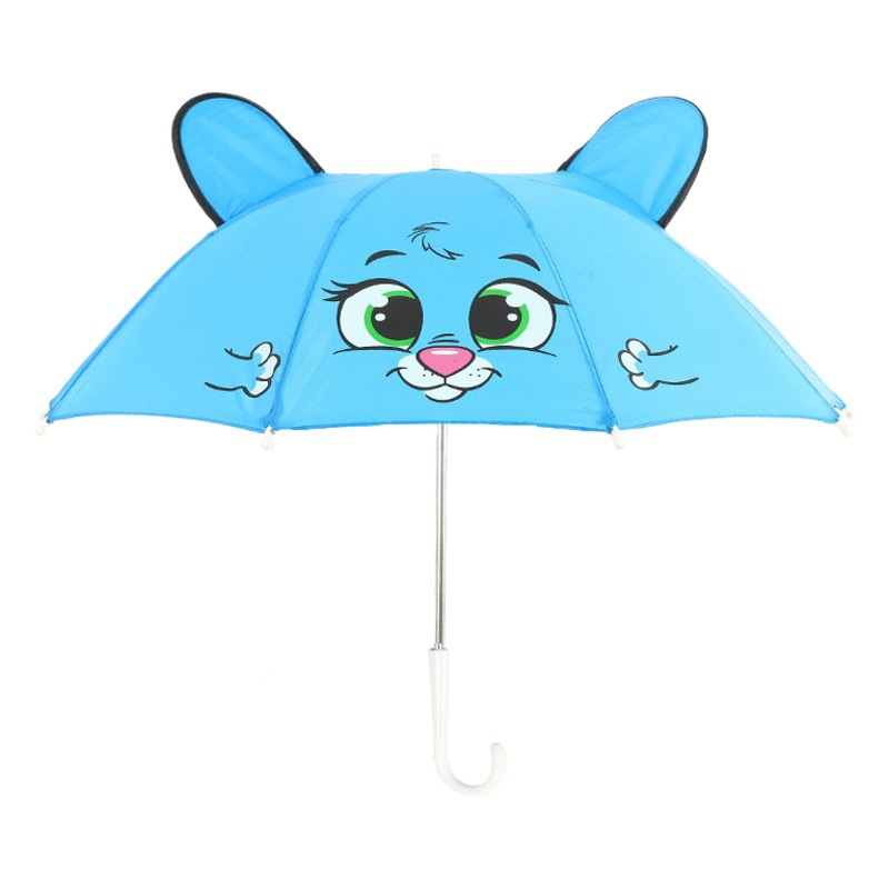Wholesale children umbrella small size 1-3 years old cute cartoon 3D ear umbrella props mini umbrella Children Baby umbrella