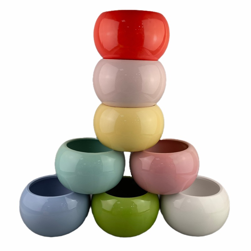 Cerámica transfronteriza linda expresión sonriente orquídea en maceta de eneldo verde maceta de cactus maceta de suculentas