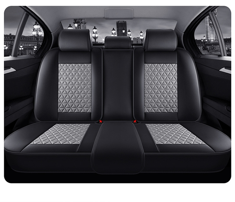 Car Seat Cushion, Waist Support, Wing Protection, Five-Seater Four-Season Cushion, All-Inclusive Seat Cover, Seat Cushion, Nappa Leather, Amazon Europe and America Cross-Border