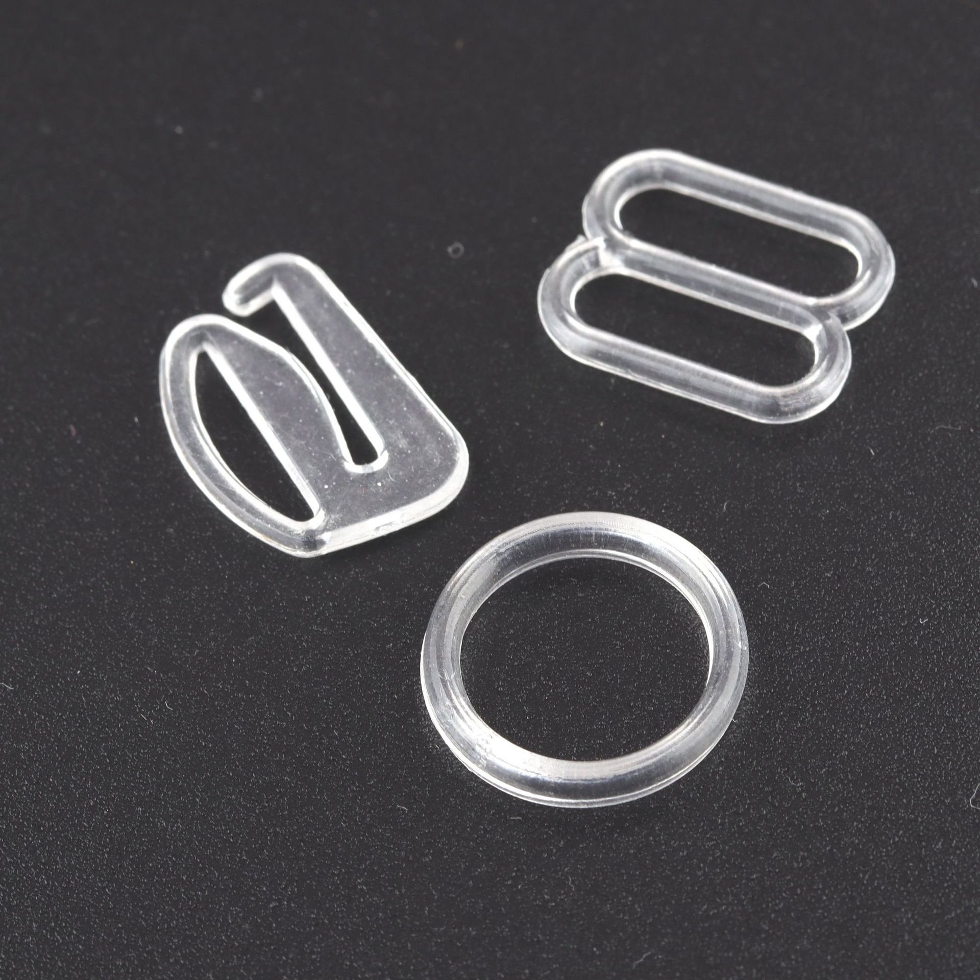 0 hebillas 0,8 cm de Goma de embalaje interior (color transparente) / grano