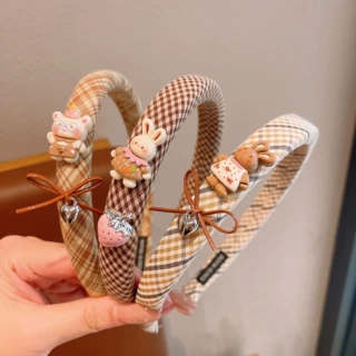 奶咖系卡通儿童发箍女带齿防滑不勒头箍小女孩整理刘海神奇发箍
