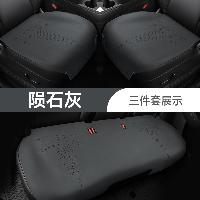 for Model Y – Tesla Modelə uyğun (Original) oturacaq örtükləri - gray-modelymodel3