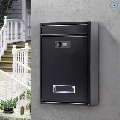 Password lock Small mailbox Newspaper Box outdoor waterproof Antirust Iron art box to hold milk bottles European style Suggestion Box mailbox Complaint Box