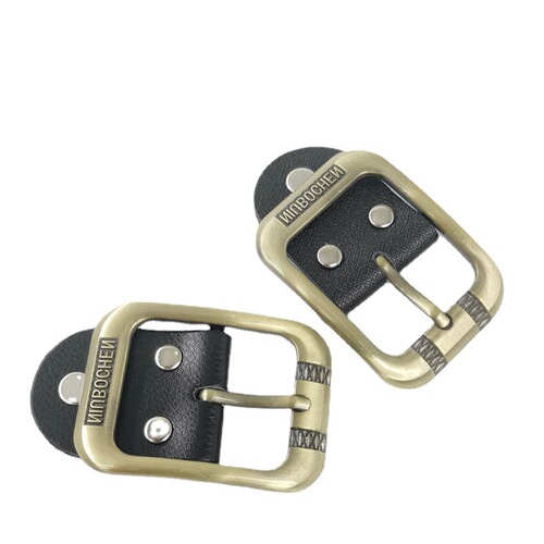 Belt head men's second layer connection leather pin buckle belt buckle buckle retro trousers belt head repair accessories independent station