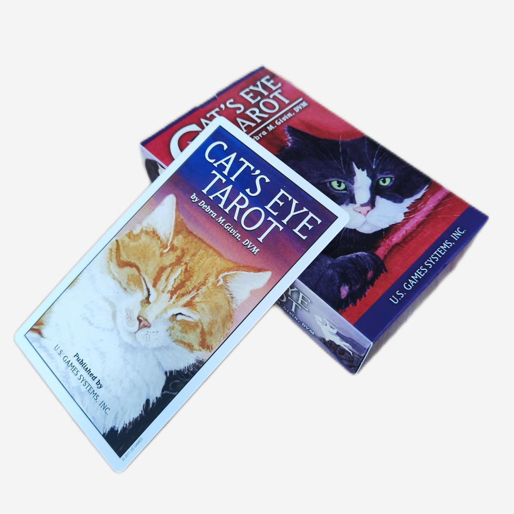 Nieuwe 12*7 Cats Eye Tarot Orakelkaarten_voghion.com