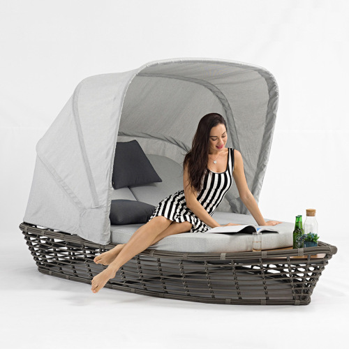 Outdoor rattan sofa combination hotel pool B&B courtyard bed villa garden rooftop creative outdoor furniture