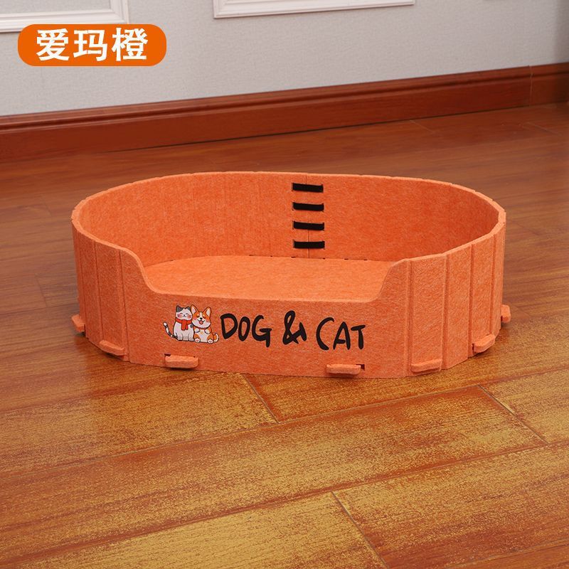 新しい四季ユニバーサルペットベッドフェルト猫と犬小屋猫スクラッチボード傷つきにくく、耐摩耗性で欠けにくく、猫と犬の出産ベッドとして使用できます。|undefined