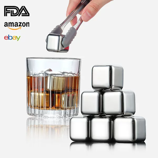 304 Stainless Steel Ice Grain Circulation Quick Frozen Ice Cube Beer Drink Wine Whisky Bar Wine Gift Set