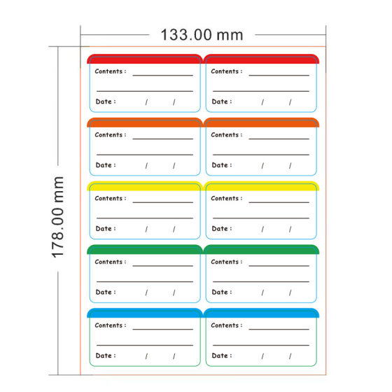 Amazon eBay cross-border removable frozen food label sticker refrigerator food date sticker peelable
