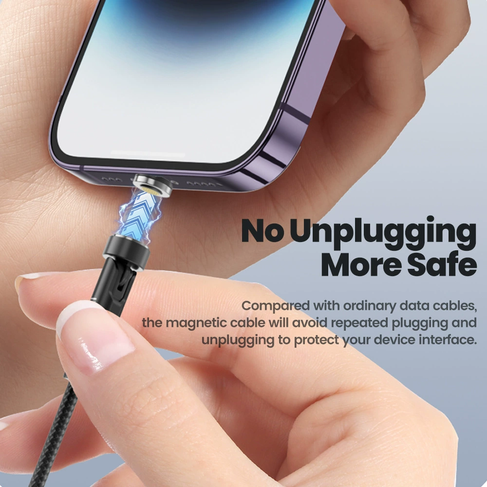 Кабель для зарядки совместим с Apple, Samsung, Huawei, Xiaomi, 3A