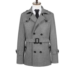 2024 autumn and winter new foreign trade European size men's fashion frock long woolen coat coat men's wholesale