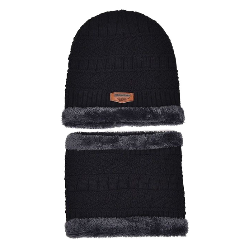 Hat Men's and Women's Winter Thickened Warm Knitted Wool Hat Autumn and Winter Korean-style Fleece Cold-proof Cycling Men's Cotton Hat