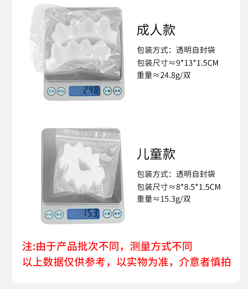 五孔脚趾分离器重量图