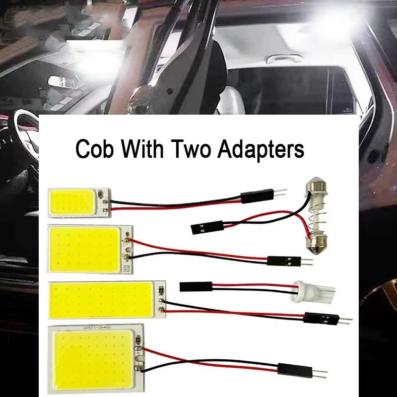 Освещение крыши автомобиля COB 18 24 26 48 ламп светодиодные лампы для чтения DT10 фургон фургон фонарь багажник фар фургон фонарь