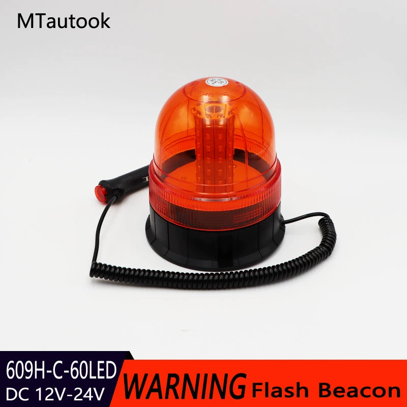 60LED 30W автомобильная светодиодная вспышка, установленная на транспортном средстве, сигнальная лампа, Инженерная машина, школьный автобус, крыша, короткий ряд, длинный стробоскоп