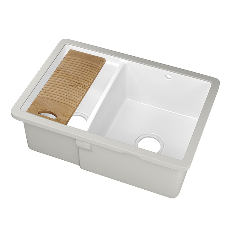 Household Ceramic Balcony Bathroom Laundry Pool Basin Wash Basin Wash Basin Toilet Laundry Sink Deepening Table Basin Double Basin