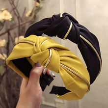 创意宽边复古布艺宽边头箍发饰新款头饰春款发箍成人简约气质