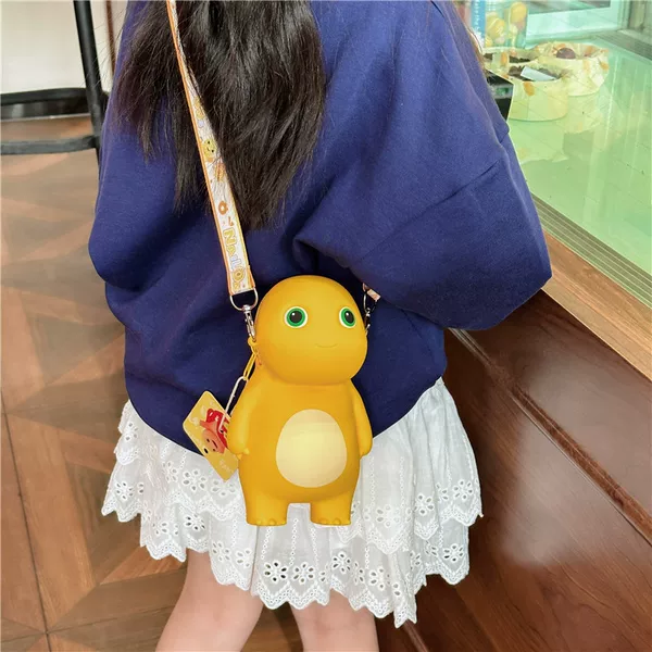 Children's Shoulder Bag, Little Milk Dragon Bag, Cute Cartoon Bag, Kindergarten Girl Princess Bag, Ultra-Light and Waterproof