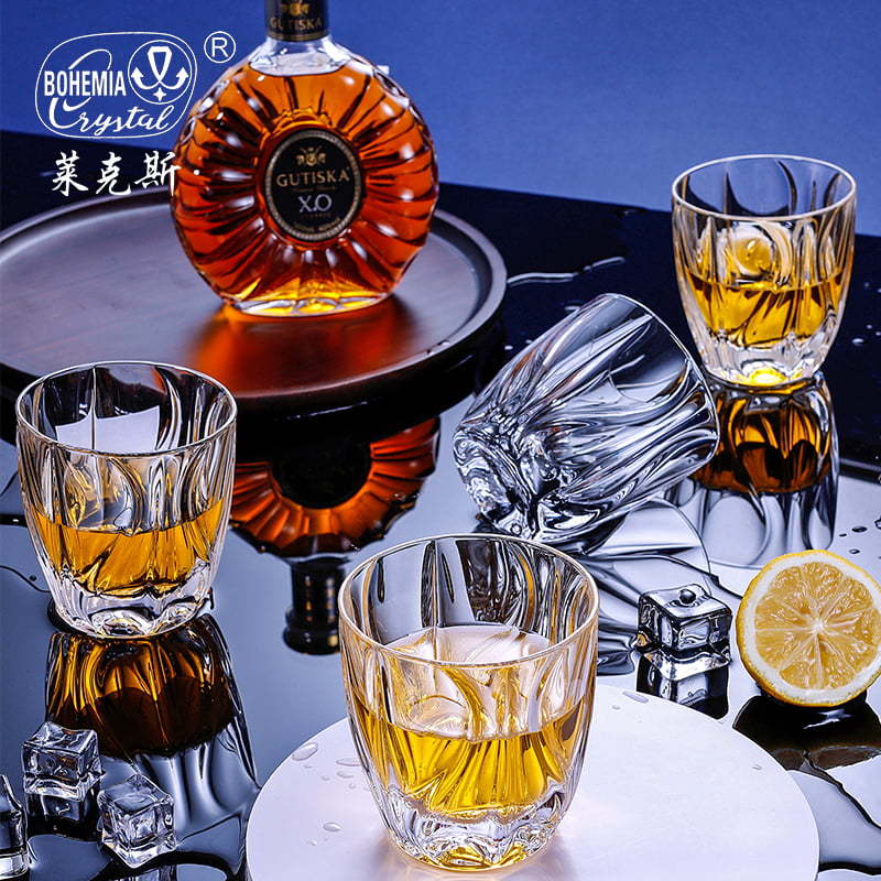 Taza de whisky de cristal de alta gama importada de la República Checa, botellas de vino de regalo de casa, vinos de vino extranjero, vinos de vino, caja de regalo