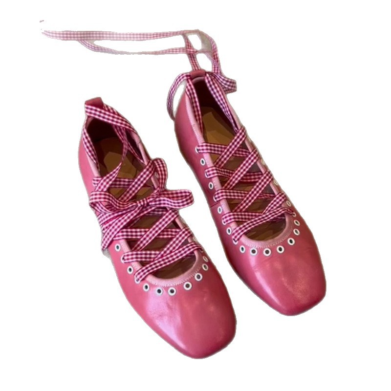 Luxuriöse Damen Mary Jane Schuhe Mit Blockabsatz Und Karreeform_voghion.com