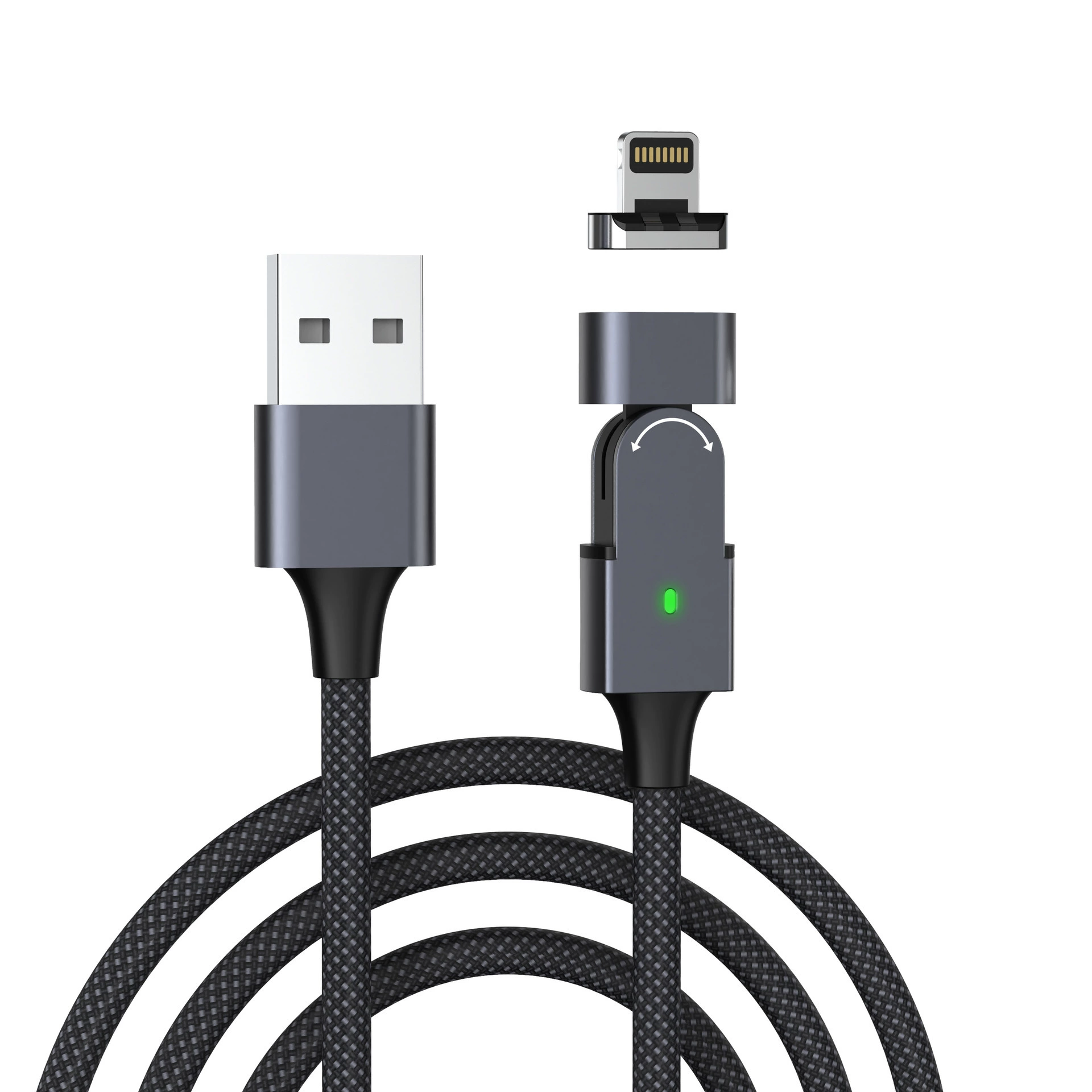 Кабель совместимый с Huawei и Apple, поворотный разъем, для ноутбука, 180°, 100W/30W