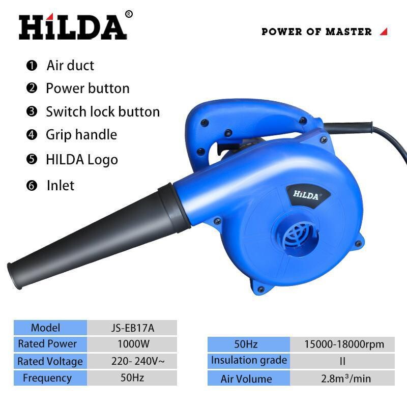 Industrial Blower, Handheld Electric Blower, Leaf Blower, Dual-Purpose Blower and Vacuum Cleaner, Dust Remover, Industrial-Grade Powerful