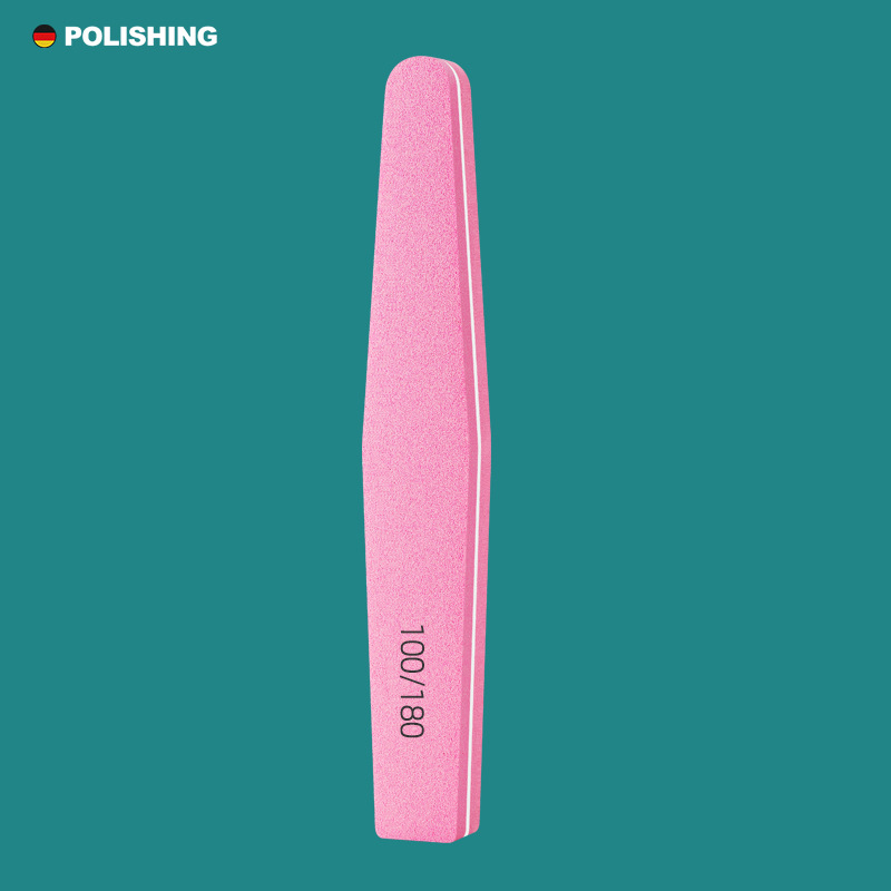 Uña de esponja tira de pulido tira de pulido de reparación de uñas tira de pulido de esmalte de uñas inclinado herramienta especial de manicure de pulido