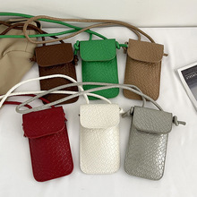 百搭纯色手机包女包斜挎2025新款潮韩版时尚小包包迷你潮流手机袋