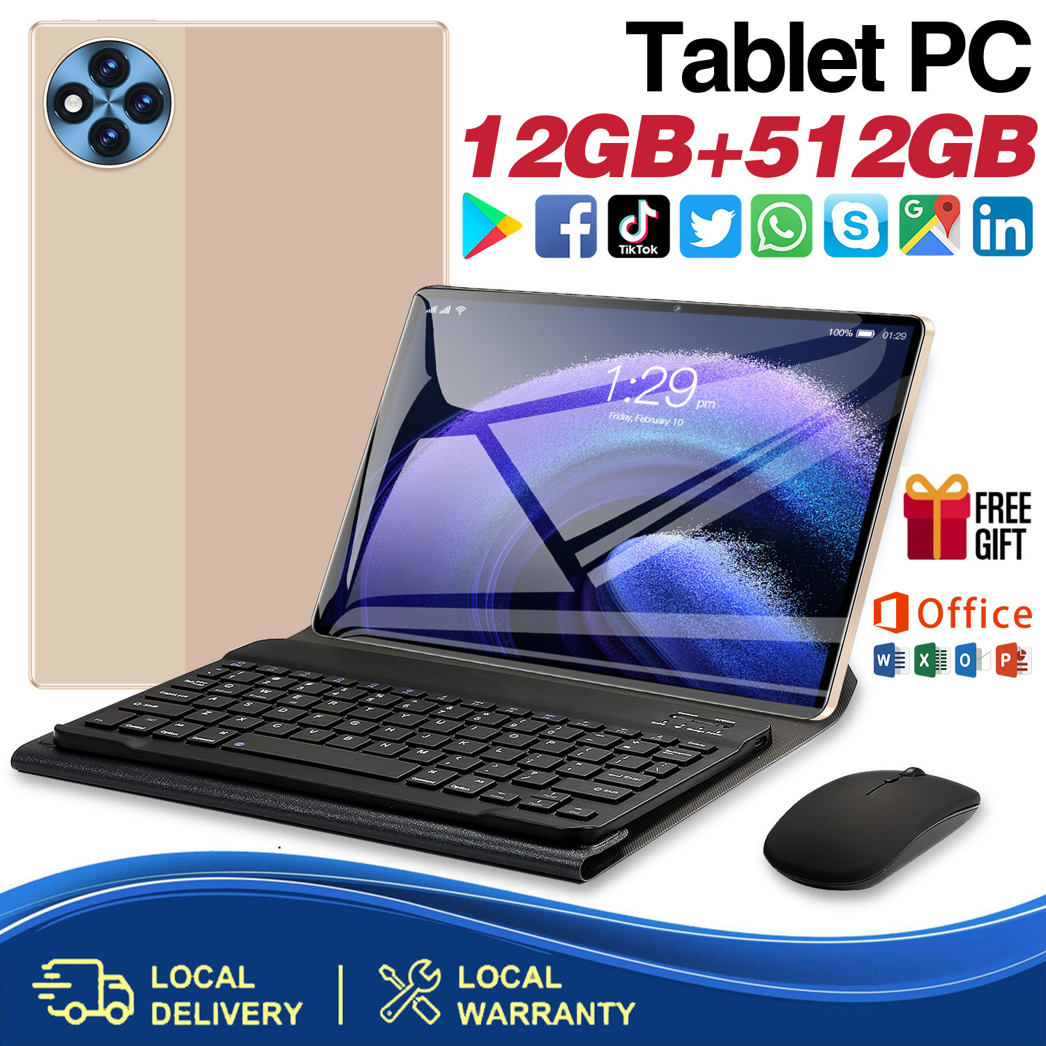 Novo tablet Android de 10,1 polegadas integra aprendizado, escritório e jogos_voghion.com