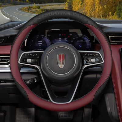 H5 Steering Wheel Cover 25: Steering wheel cover - round-type-special-burgundy-default