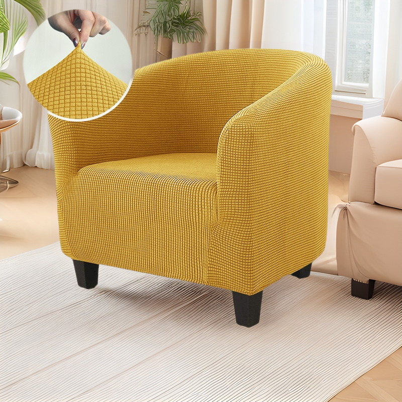 Funda de sofá semicircular de grano de maíz grueso Funda de sofá individual Club Funda de toalla antideslizante para hotel en casa