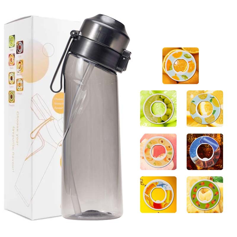 로고가 없는 향수컵 - 7개의 고리가 있는 투명한 검정색