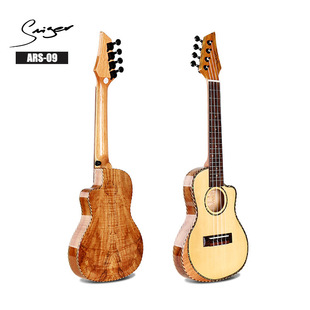 Thin Body Ukulele 24inch Ukulele Small Guitar Ukulele Small Guitar Single Board Ukulele Hand Rest