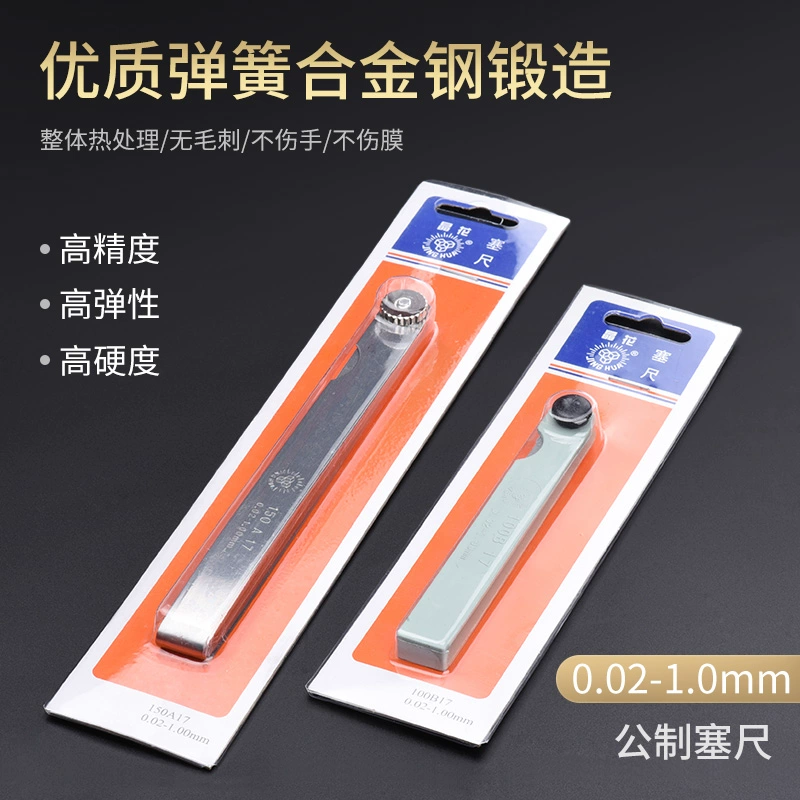 Измерительный прибор с кристаллическим цветком и золотым листом, 0,02-1,0 мм, набор высокоточных измерителей зазора, измеритель толщины клапана, цельный измерительный прибор