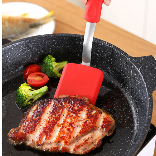 Small and medium-sized silicone biscuit cake spatula, non-stick spatula, DIY fried egg steak spatula without damaging the pot