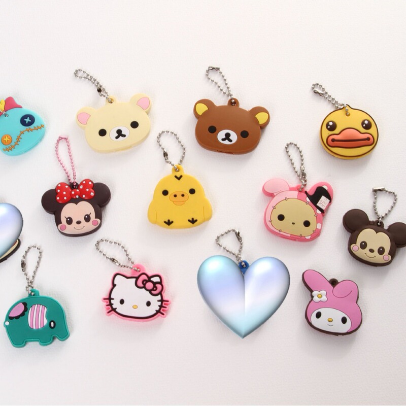 Creative cartoon universal security door access key protective cover pvc soft rubber electric car key cover key pendant Creative cartoon universal security door access key protective cover pvc soft rubber electric car key cover key pendant
