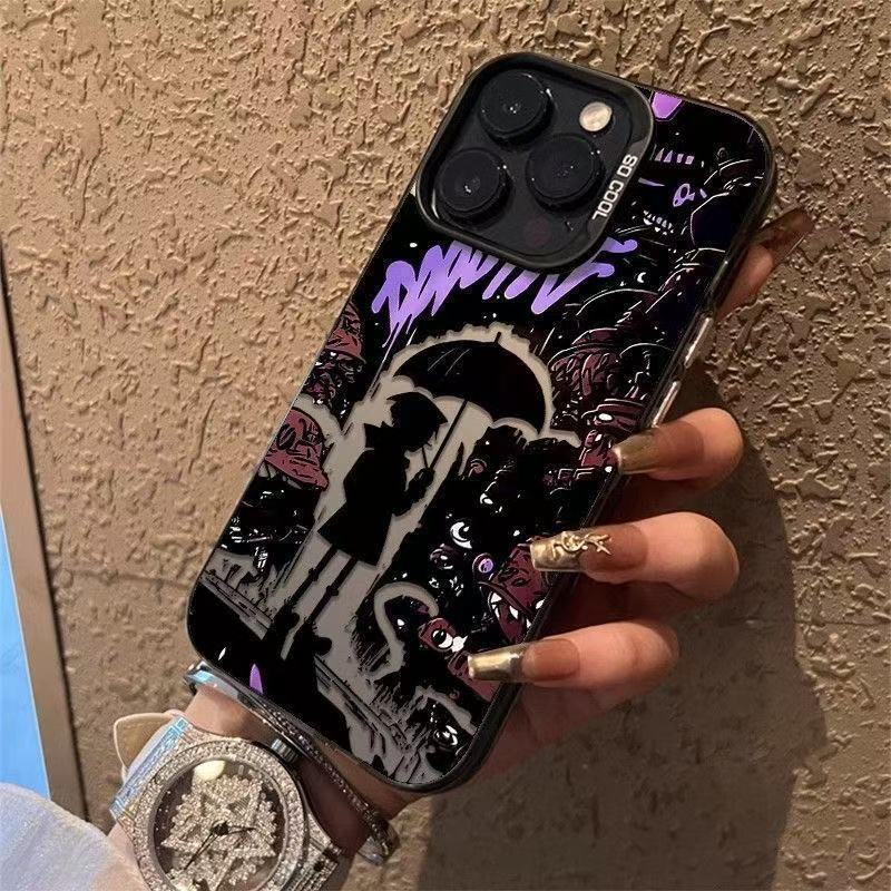 Boy Holding Umbrella Apple 16/15Promax Mobile Phone Case Iphone14/13/12/11 Anti-Fall Xr New 6/7P