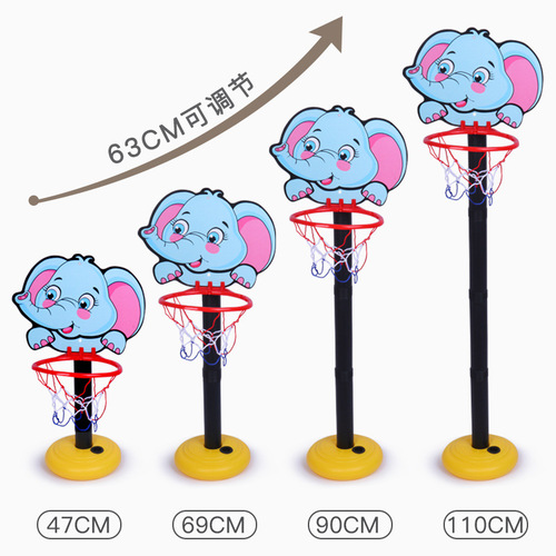 Kids Adjustable Basketball Hoop Indoor Outdoor Home Basketball Frame Portable Basket Rim 2 Year Old Baby Sports Toys